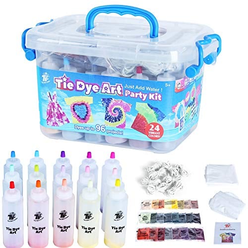 TBC The Best Crafts Batik-Kunst-Set für über 12 Kinder zum Spielen, einfach und lustig (24 Farben)