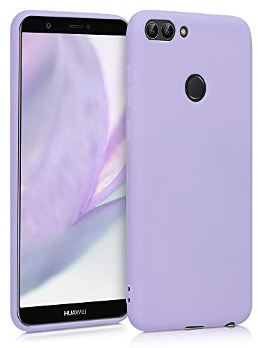 kwmobile Custodia Compatibile con Huawei Enjoy 7S / P Smart (2017) Cover - Back Case per Smartphone in Silicone TPU - Protezione Gommata - lavanda