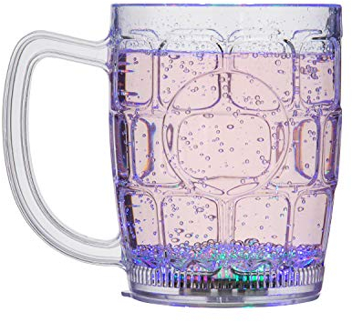 Ultra 8 LED Glas Becher Bierglas Rgb Lunt Kunststoff Trinkglas Beleuchtet Bier Glass Craft Beer Gläser LED Bierkrug LED Beer Stein Plastik Bierkrug Leuchtendes Bierglas Beleuchtetes Trinkglas Mug