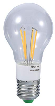 E27 Glühlampe, 12V 3W / 4W / 6W LED-Kühl- / Warm-LED-Glühlampe, neue weiße COB-Lampe für dekorative(Warm White, 4W)