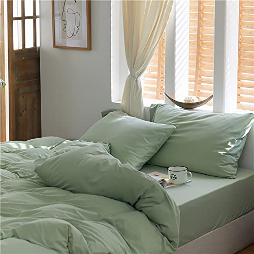 Omela Kissenbezug 40 x 80 cm 100% Mikrofaser Hellgrün Doppelpack Kissenbezüge Kopfkissenbezug 2er Set Super Weich Kissenhülle mit Reißverschluss Grün 40x80 cm