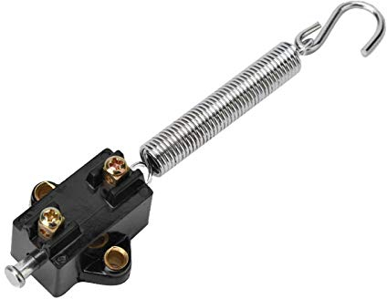 Interruptor de luz de freno de coche clásico, interruptor de luz de freno de freno universal de 12 V normalmente abierto para hacer, apto para la mayoría de los coches clásicos