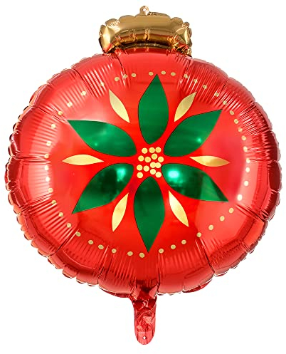 Folienballon Christbaumkugel 45x45cm Weihnachtsdekorationen