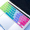 Batianda Gradient Color Silicone Keyboard Cover Skin for New MacBook Pro 13 M1 M2 2022 2020 Release A2338 A2289 A2251 & 2019 MacBook Pro 16 A2141 Model,Colourful