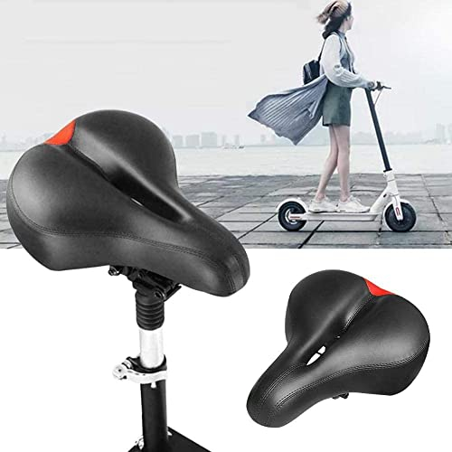 Sitzsattel Set Elektroroller Sitz Fahrradsitz Einstellbarer Klappsitz für Xiaomi M365 Elektro Scooter Sattel, Schwarz
