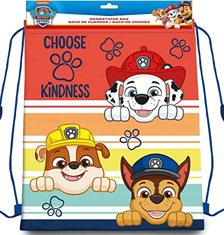 Paw Patrol Gymtasche Turnbeutel Schuhbeutel Schulter Tasche Schule 40x30cm Motiv Rubble Chase