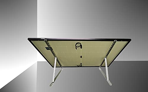 Trango - XXL-Aluminium Solarmodul Halterung - Bis 120cm Modulbreite - Bis 600W - Neigungswinkel bis 45° - Für Flachdach, Boden, Solarpanel, PV-Module Befestigung - Senkrecht oder Waagerecht