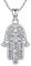 Collier Main de Fatma Argent Sterling 925, Pendentif Main de Fatma Argent pour Femme, Fatma Hamsa Pendentif Vintage Bijoux Main de Fatma Cadeaux pour Petite Amie Femme Maman