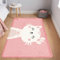 Kinderteppich, rosa Teppich für Schlafzimmer, Mädchen, 100x150 cm, waschbarer Teppich, Badematte, rutschfest, niedlicher Katzenteppich, Babyteppich, Spielmatte, Kinderzimmer, Dekoration