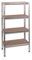 SCHULTE Regalwelt Schwerlastregal XL mit 4 Holzböden, Traglast pro Ebene 250 kg, 180x140x50 cm (HxBxT), verzinkt, Lagerregal, Kellerregal, Werkstattregal, Steckregal