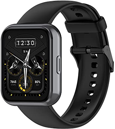 KUTEWEU Correa Compatible con Realme Watch 3/ Realme Watch 2, Impermeable Correa de Repuesto de Silicona para Realme Watch 2 Pro, Liberación Pulsera para Realme Watch S Pro/Watch S (Negro)