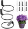 Ompinda Wall Plant Pot Holder, 6 inch Foldable Heavy Duty Metal Wall Mounted Flower Pot Ring Holder Plant Hanging Bracket for Home or Garden (3 Pack) (6 inch)