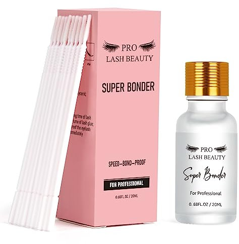 20ML Super Bonder for Lash Extensions, Upgraded Lash Bonder for Eyelash Extensions Retention Maximiser Speed Up Dry Time Reduce Fumes Glue Accelerator Water OiL Proof 20ml
