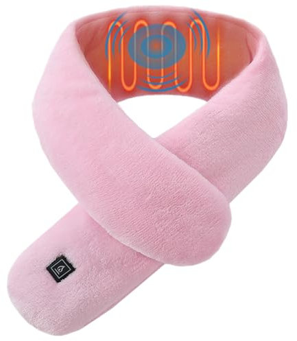 Gutecomuik Heated Scarf, Neck Heating Pad, USB Heated Neck Wrap, Heating Neck Warmer Scarf for Cold Weather, Gift Idea for Family Christmas (Without Power Supply)