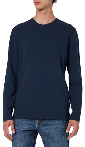 BOSS Herren Tempesto Longsleeve aus Baumwoll-Mix mit Waffelstruktur