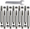 Kocusu 10 PCS Kettensäge Schärfgerät Schmirgel,5.5 mm Hohe Härte Sägekettenschärfgerät für Kettensägenschärfer,KettensäGen Schleifstein Zubehörsatz zum Schnellen und Einfachen Kettenpolieren