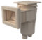 FLUIDRA Skimmers para Piscinas de la Marca Modelo Skimmer 15 L PISC. HORM. con Boca AMPLIACION Tapa Circular Beige