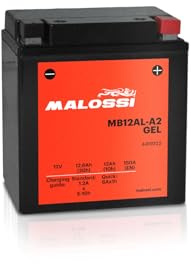 BATTERIA MALOSSI GEL MB12AL-A2 SCARABEO 125/150/200 MADISON 400 LEONARDO 250 GEOPOLIS 400/500