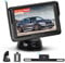 Hikity Kabellose Digitale Rückfahrkamera Set, 5 Zoll Monitor IP69 Wasserdichter Auto Rückfahrkamera Funk, AHD 1080P Nachtsicht 145° Weitwinkel Rückfahrkamera für SUV Wohnmobil Anhänger Van Pickup
