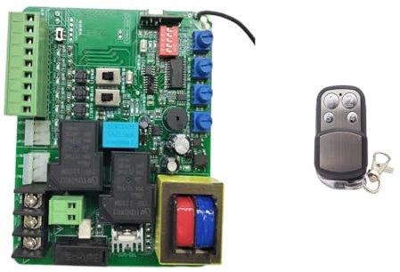 Apricancello automatico scorrevole, Pannello di controllo della porta del garage scorrevole Finecorsa a molla magnetica disponibile con funzione di ritardo 220 V CA Facile da montare, con istruzioni c