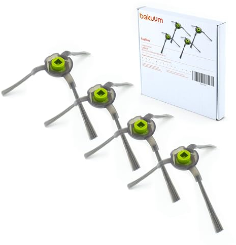 BAKUUM x4 brosses pour LEFANT M2 M210 M210S M210B M210P M213. Pack balais latéraux. Pack de pièces de rechange et accessoires pour robot aspirateur