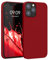 kwmobile Case Compatible with Apple iPhone 12 / iPhone 12 Pro Case - TPU Silicone Phone Cover with Soft Finish - Rhubarb Red