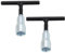 LT Easiyl 2Pcs T Handle Wing Nut Hand Tool 4.5MM Manual Installation Tool Wrenches Tools for Eye Screws C Hook Bolt Q-Hanger Screw Hooks and Wing Nuts