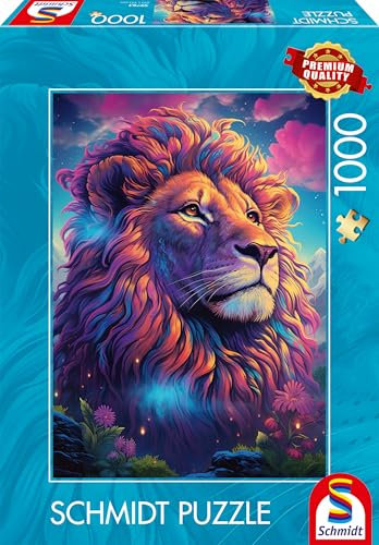Schmidt Spiele 59783 Löwe im Farbenwind, 1000 Teile Puzzle