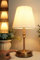 HSLighting Bedside Lamps, 12'' Touch Control Table Lamp Night Light with Metal Base 3-Way Brightness Dimmable LED Bulbs Retro Plug in Lamps Bedside for Bedroom Living Room Children's Room Decor, Gold