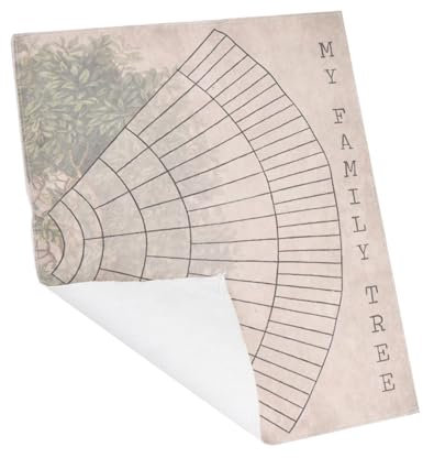 ANDRESLAD 1pièce Tableau Arbre Généalogique Toile Origine Familiale à Remplir Main Affiche Pratique Pour Familial