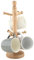 Wooden Mug Tree Holder | Mug Tree 6 Mugs Holder for Kitchen | Mug Holder for Coffee & Tea Cups | Mug Stand Holder Rack with 6 Hooks | Wooden Mug Tree Organiser with Stable Base