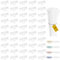 50 Stück Kabeletiketten Kabel Beschriftung Transparent Kabelbinder Tags Box Wiederverwendbare Transparent Kabeletiketten Erkennungsbox Feuchtigkeitsbeständige Drahtetiketten Wasserdichtes Kabel Etiket
