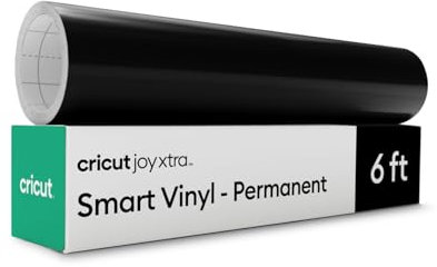 Cricut Vinyle intelligent – Permanent, Noir – 24,1 cm x 182,9 cm – Grand format
