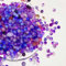 DAHI 550 Pièces Perles en Verre Violet pour Bracelet, Perles Rondes en Verre Mélange, Kit pour la Fabrication de Bracelets, Colliers, Bijoux