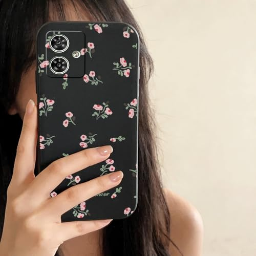 QIODAYI Kompatibel mit Motorola Moto G54 5G | Aromatische Kleine Blumen TPU Silikon Handy-Hülle
