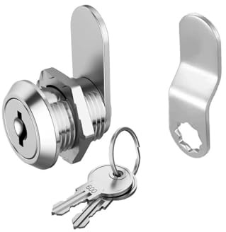 Cabinet Cam Locks Keyed Alike, 5/8 inch Toolbox Lock, Cabinet, Desk Drawers Cam Lock Replacement for Trailer, RV Boxes, Mailboxes