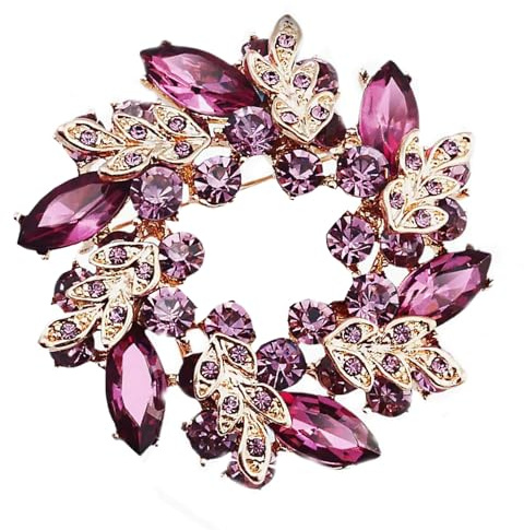 yufana Broche de fête de Mode, Broche pour Femme, Broche en métal, Broche de vêtements, Broche de Costume, Broche en Argent.