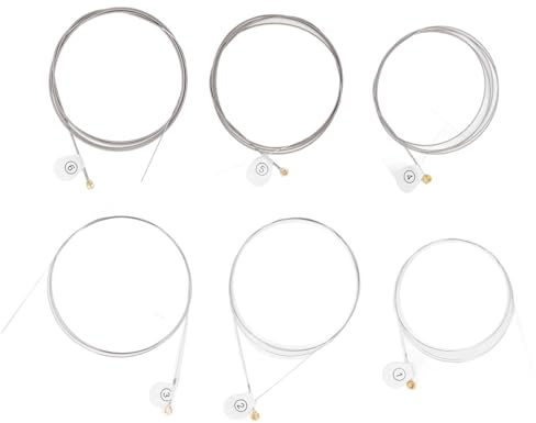 E - Gitarrensaiten Set, High Carbon Steel Kern, NI Wound, Silber, 3 Sets, 18 Stück, .009 - Langlebig, Gold Bead Design, Für Übung und Auftritt