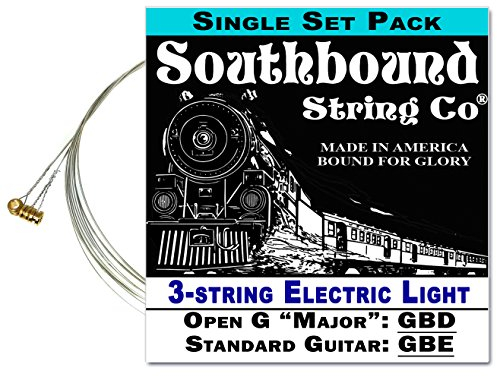 Electric Light Gitarrensaiten für Zigarrenbox, 3 Saiten, offenes G/Standard-Stimmung