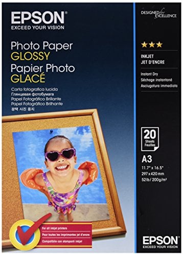 Epson A3 Glossy Photo Paper 200 g/m2, 20 Blatt