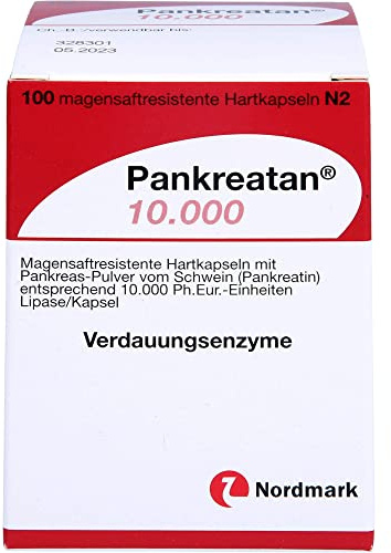Pankreatan 10.000, Magensaftresistente Hartkapseln, 100 St. Kapseln