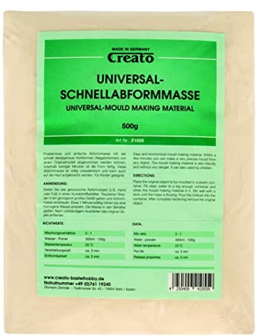 Schnellabformmasse im Polybeutel, Alginat Abformmasse, 500g (1er Pack)