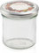 Leifheit Sturzglas 167ml, Einmachglas, Einkochglas ohne Schulter ideal zum Stürzen, zum Backen geeignet, Weckglas mit Schraubdeckel zum Beschriften, für Marmelade und Gelee, spülmaschinengeeignet