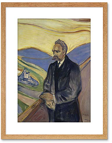 Wee Blue Coo Edvard Munch Friederich Nietzsche Painting Framed Art Print