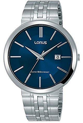 Lorus Klassik Herren-Uhr Edelstahl mit Metallband