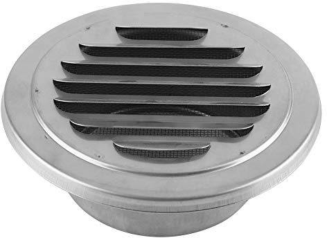 Edelstahl Lüftungsgitter Rund Edelstahl Wand Air Vent Flach Grill Kanal Belüftung Abdeckung Outlet Insekt Mesh für Badezimmer Büro Küche Belüftung