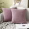MIULEE 2er Set Kissenbezüge Kordsamt Dekokissen Kissenbezug Sofakissen Dekorativ Couchkissen Kissenhülle Bezug Weich für Wohnzimmer Schlafzimmer 40x40 cm, 16x16 Inch Rosa Lila