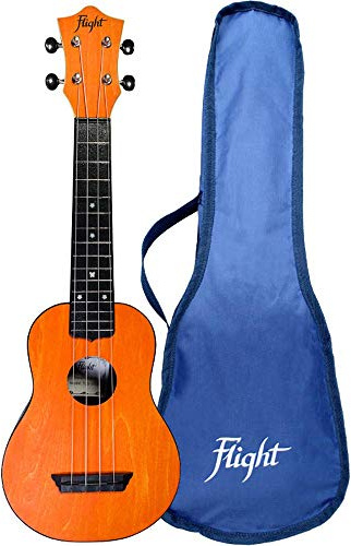 Flight, 4-String Travel Series Soprano Ukulele, Orange (TUS-35OR)