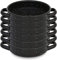 Menax - Cazuela Mini - Paellera Mini en Acero Vitrificado - Set de 6 - Diámetro 16 cm