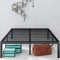 Zinus Van Single Bed frame - Bed 90x190 cm - 41 cm Height with Underbed Storage - Metal Platform Bed frame - Black